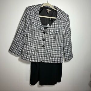 Kim Rogers Black and White Skirt Set